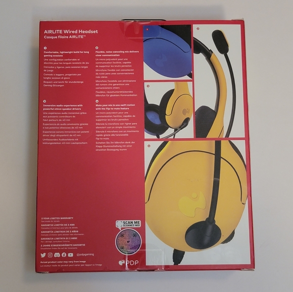 PDP LVL40 Stereo Wired Over-Ear Gaming Headset With Mic for Nintendo Switch/OLED - Picture 6 of 9